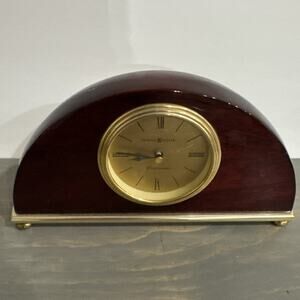 Howard Miller Mantel Analog Cherry Oak Clock613619- Westminster Chime EUC